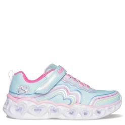 Girl's Skechers, Heart Lights - Retro Hearts Sneaker - Little Kid