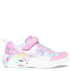 Girl's Skechers, S-Lights: Unicorn Dreams - Wishful Magic Sneaker - Little Kid