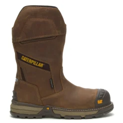 Men's Caterpillar, Excavator Superlite Pull-On Waterproof Carbon Composite Toe Work Boot