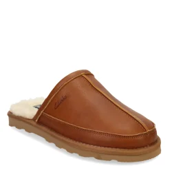 Men's Clarks, Leather Scuff Slipper