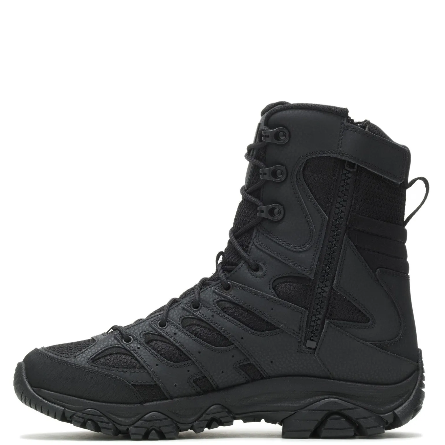 Men's Merrell, Moab 3 WP Tactical Zip 8in Work Boot - Wide Width