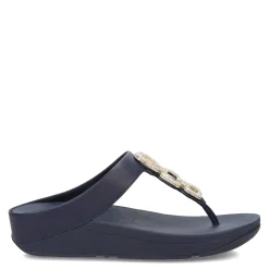 Women's FitFlop, Fino Crystal Chain Toe-Post Sandal