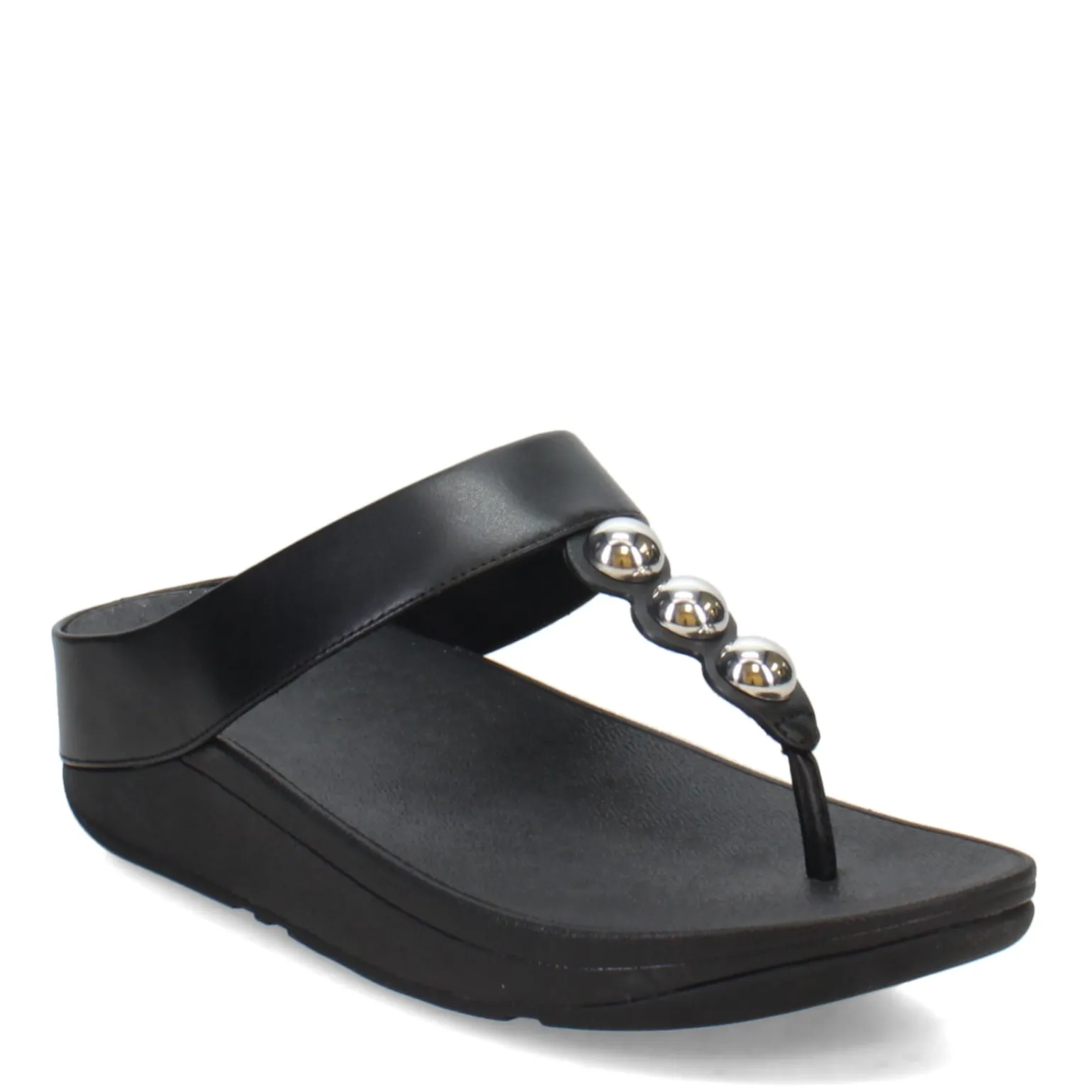 Women's FitFlop, Fino Mirror Dome Toe-Post Sandal