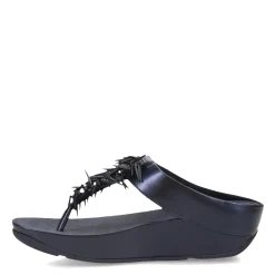 Women's FitFlop, Rumba Beaded Metallic Toe-Post Sandal