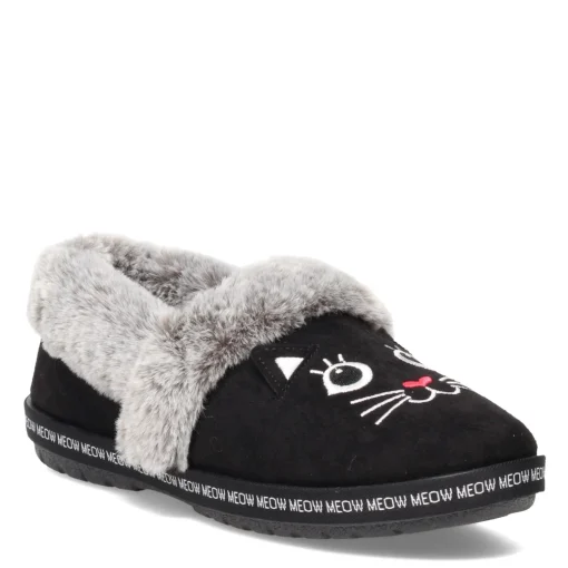 Women's Skechers, BOBS Too Cozy - Meow Pajamas Slipper